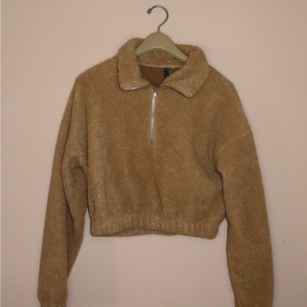 Zaful | Cropped Teddy Jacket
